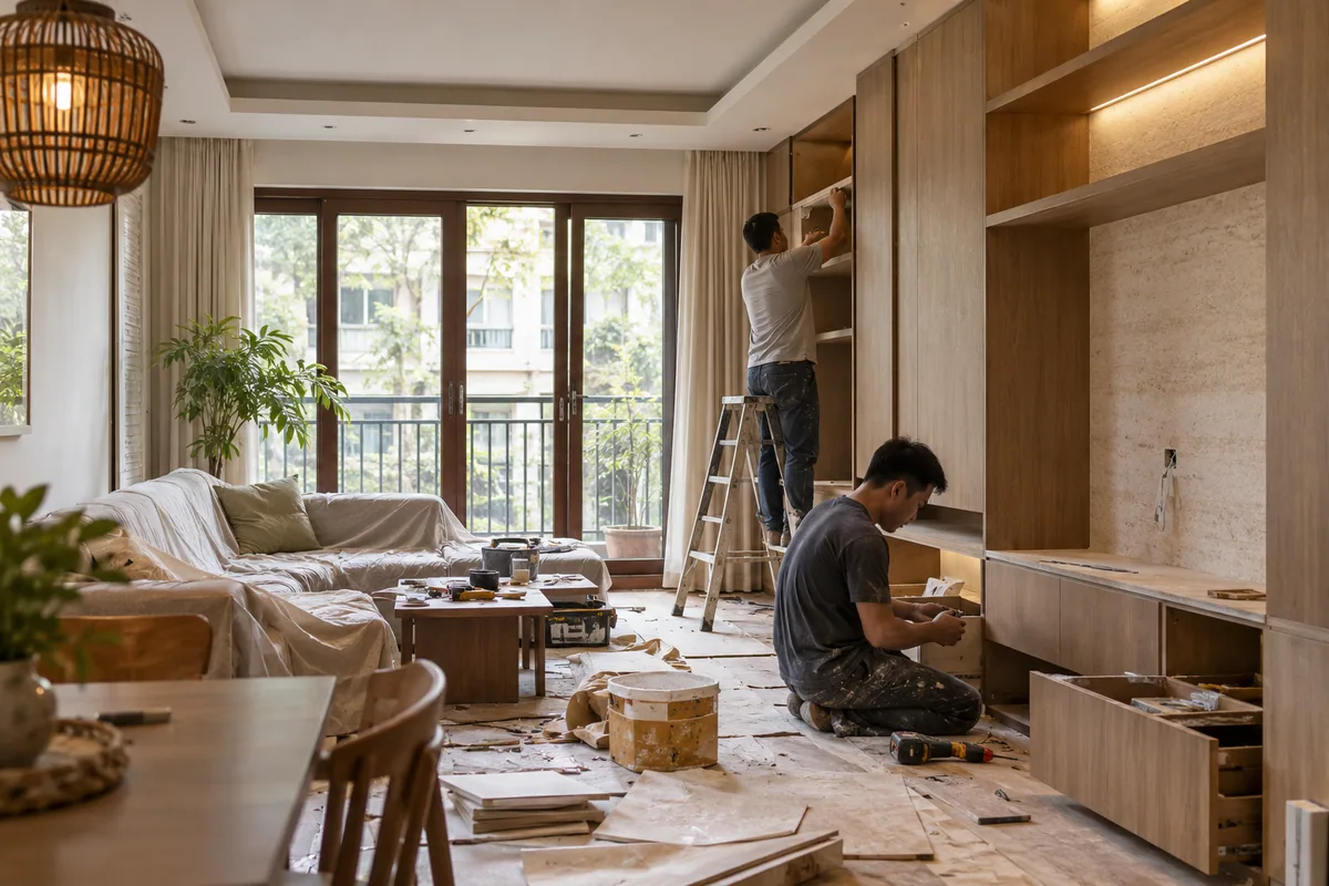 Minh họa cải tạo nội thất nhà ở