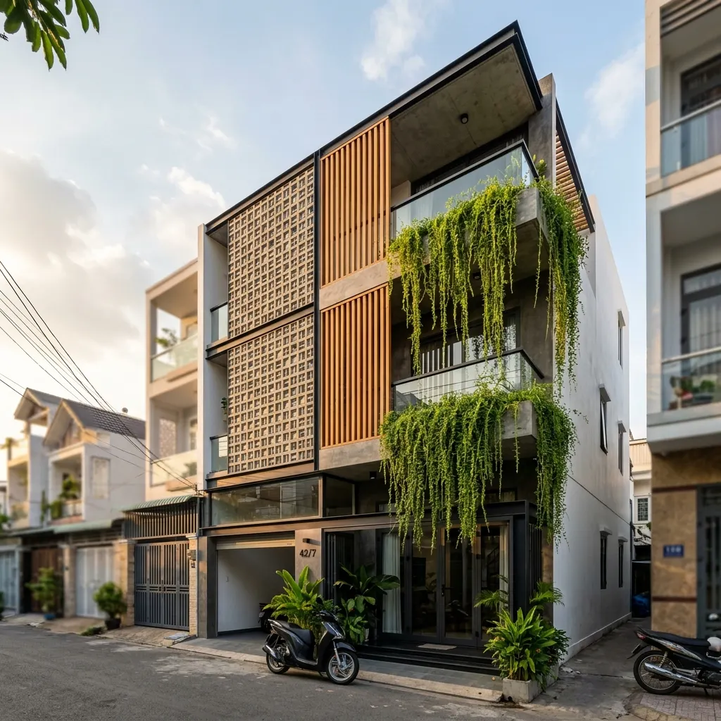 Giải Pháp Chống Nóng Cho Nhà Phố Hướng Tây