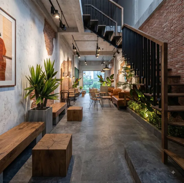 Thi Công Quán Cafe Rustic Wabi-Sabi Coffee - Ảnh 10
